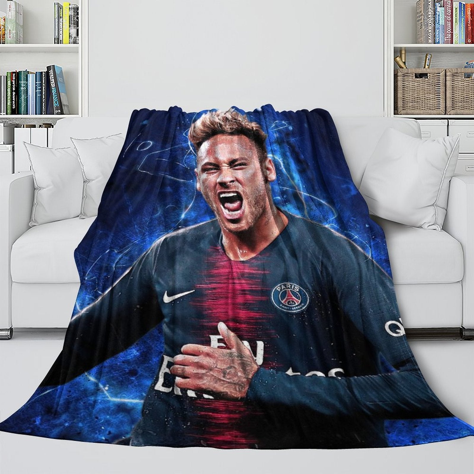 2024 NEW Neymar Blanket Flannel Throw Room Decoration