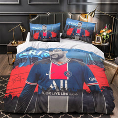 2024 NEW Neymar Pattern Bedding Set Quilt Cover Without Filler