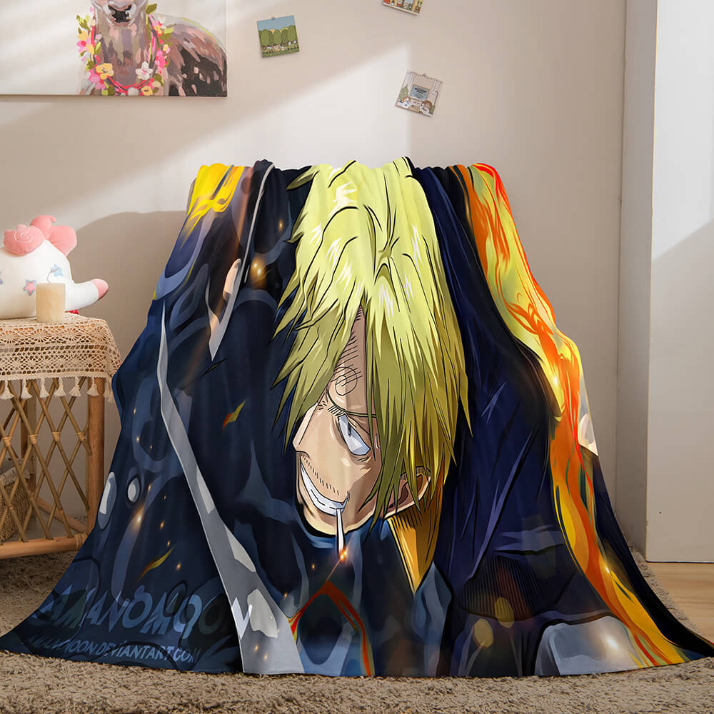 2024 NEW ONE PIECE Cosplay Soft Flannel Fleece Throw Blanket