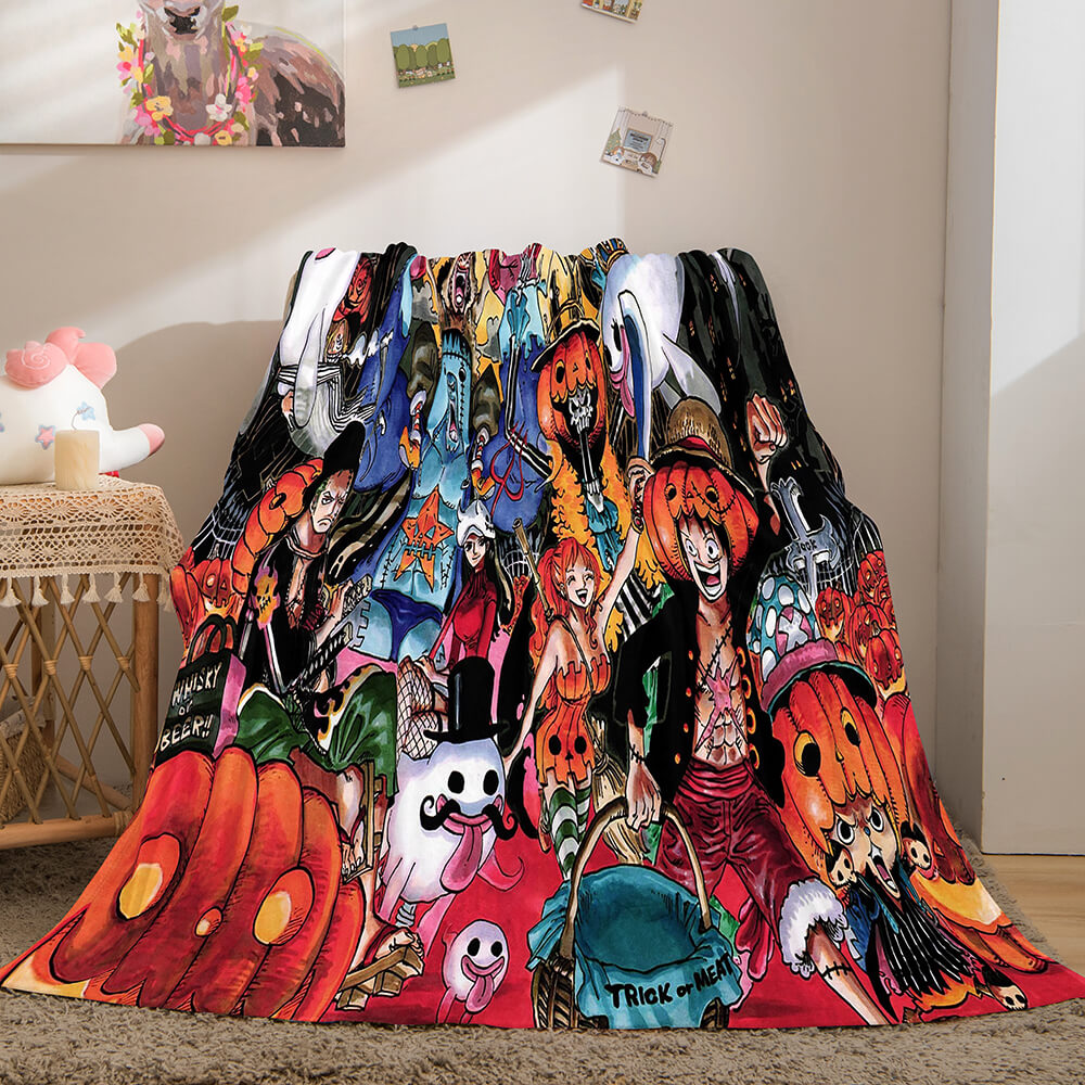 2024 NEW ONE PIECE Cosplay Soft Flannel Fleece Throw Blanket