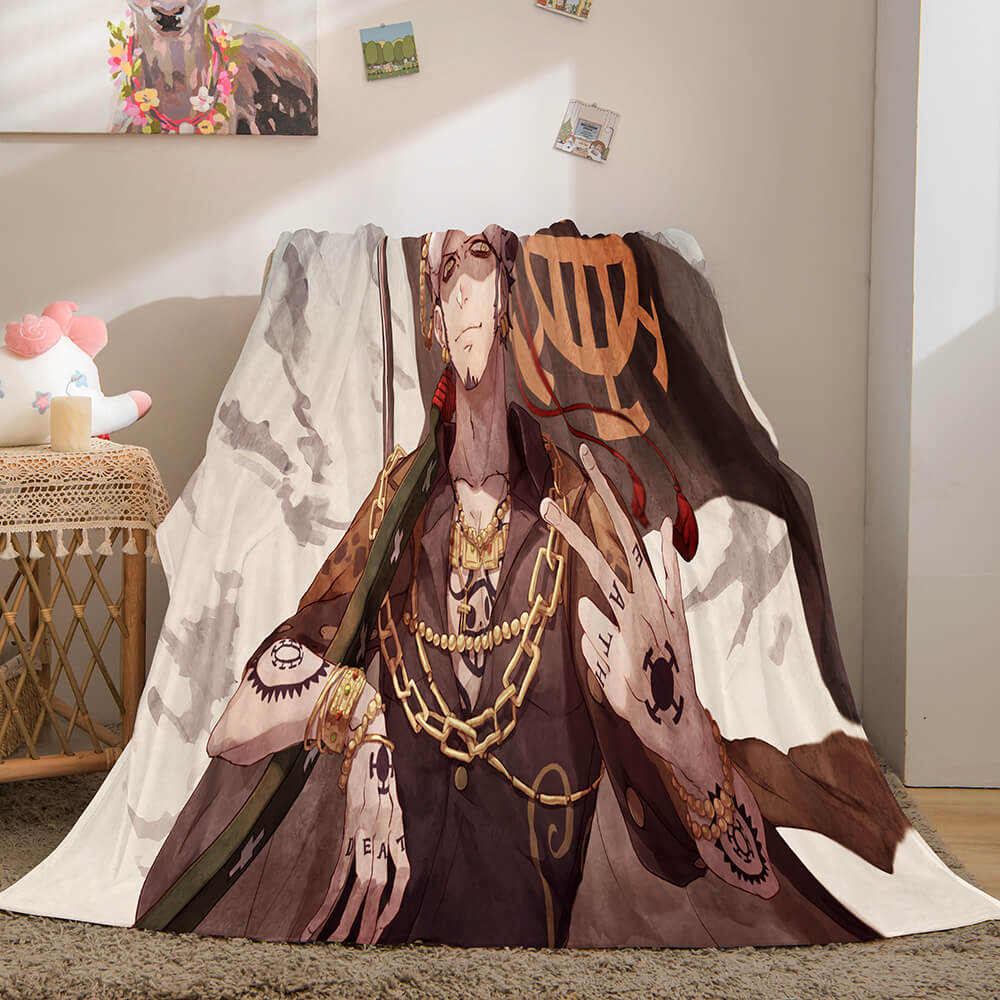 2024 NEW ONE PIECE Cosplay Soft Flannel Fleece Throw Blanket