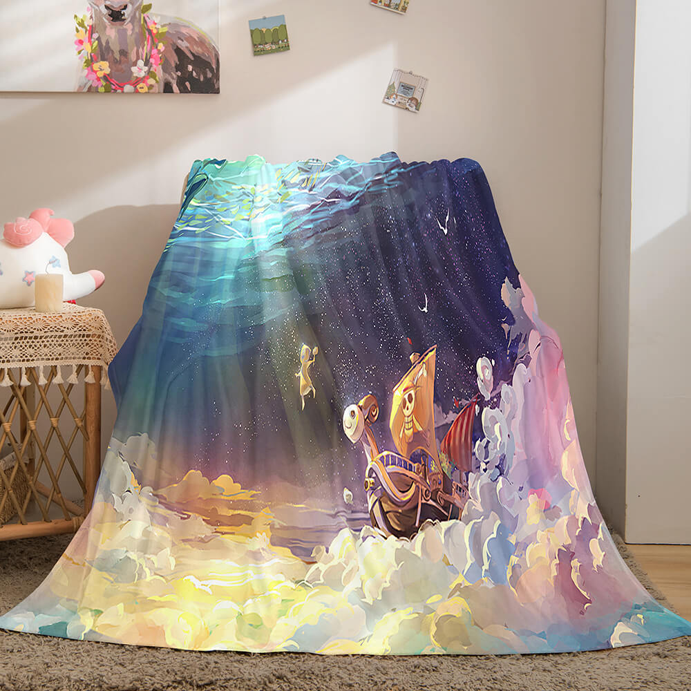 2024 NEW ONE PIECE Cosplay Soft Flannel Fleece Throw Blanket