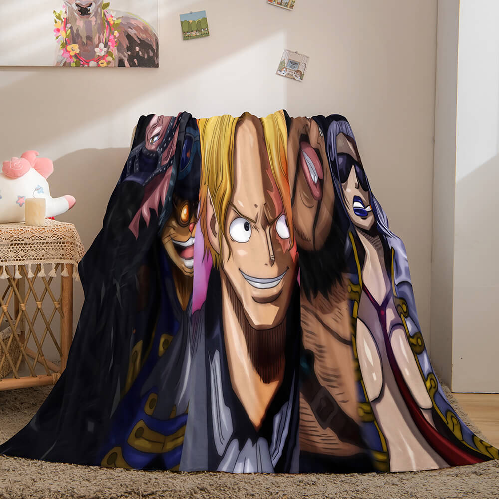 2024 NEW ONE PIECE Cosplay Soft Flannel Fleece Throw Blanket