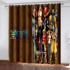 2025 NEW ONE PIECE Curtains Pattern Blackout Window Drapes