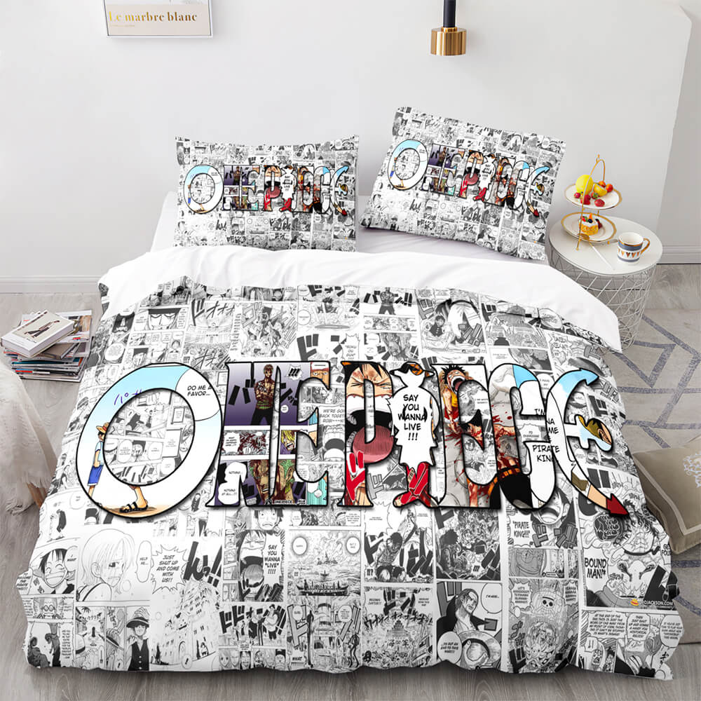 2024 NEW One Piece Cosplay Bedding Sets Quilt Covers Without Filler