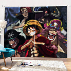 2025 NEW One Piece Curtains Cosplay Blackout Window Drapes for Room Decorations