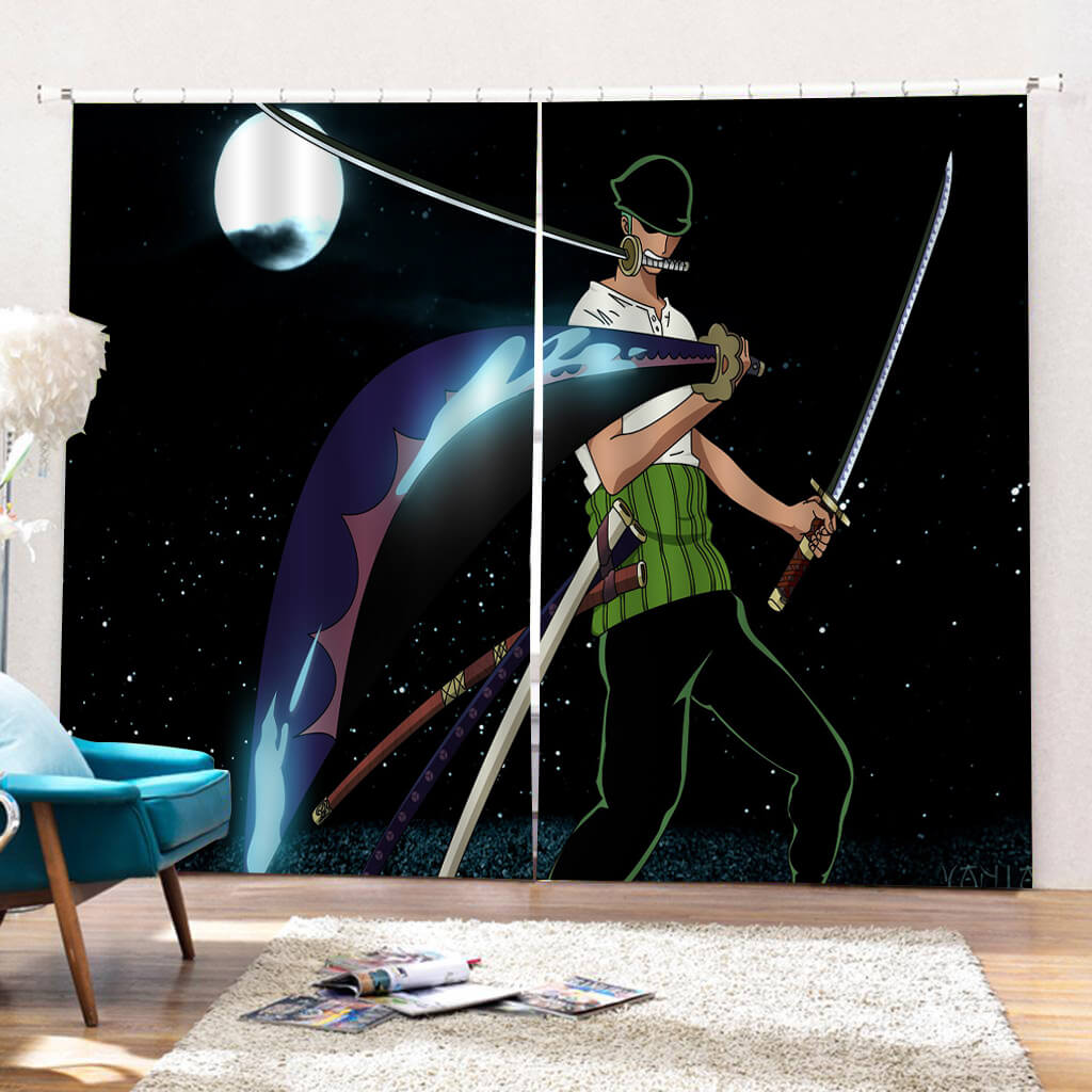 2025 NEW One Piece Curtains Cosplay Blackout Window Drapes for Room Decorations
