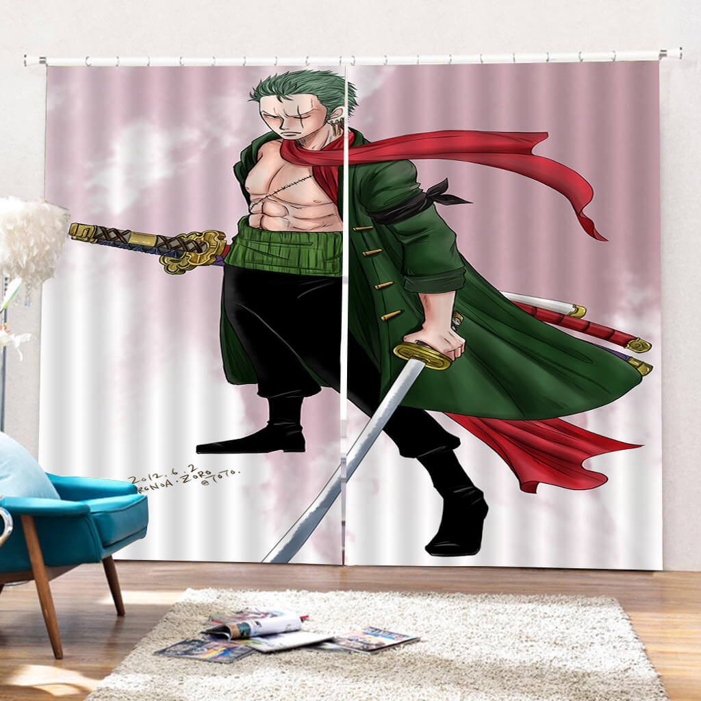 2025 NEW One Piece Curtains Cosplay Blackout Window Drapes for Room Decorations