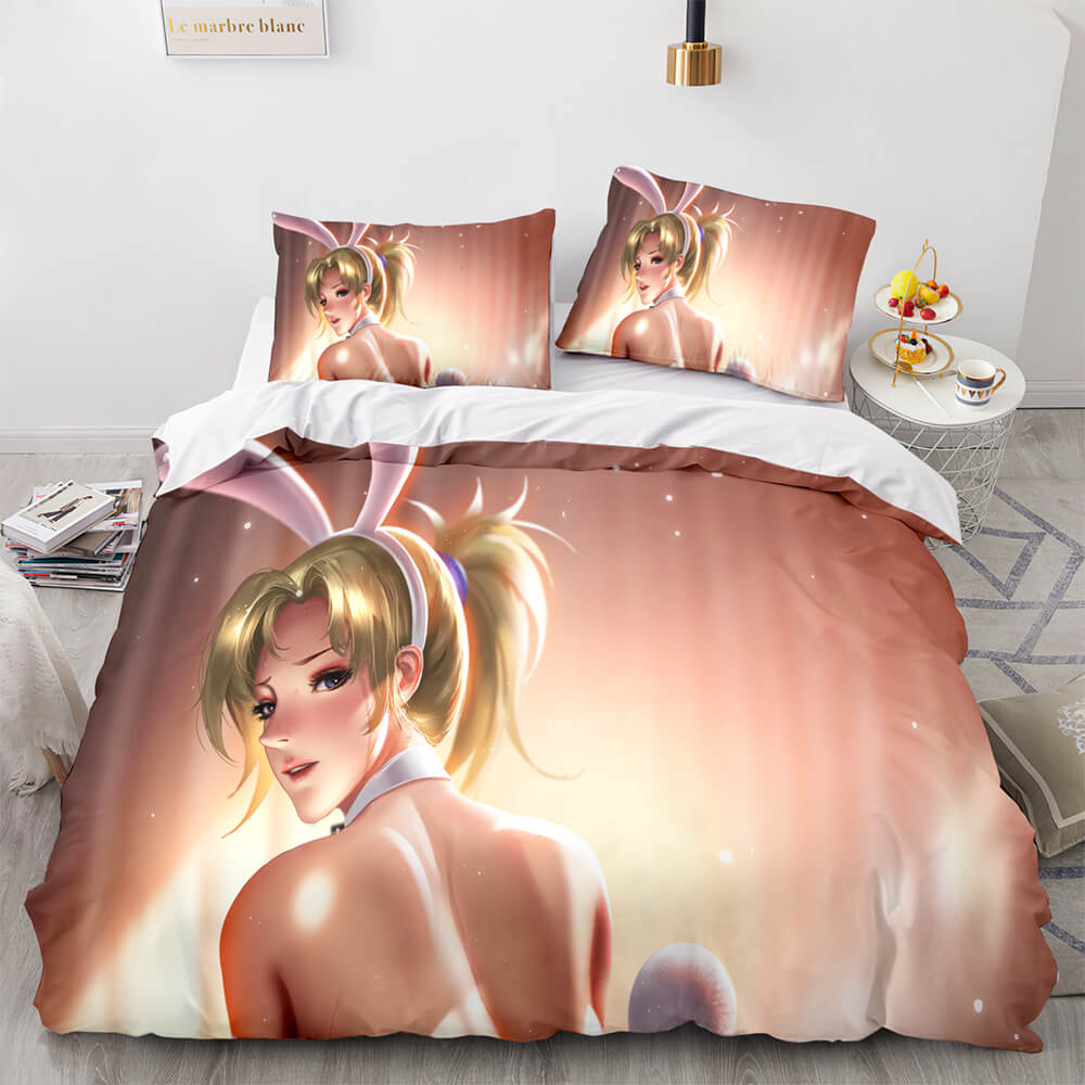 2025 NEW Overwatch Cosplay 3 Piece Bedding Sets Quilt Covers Without Filler