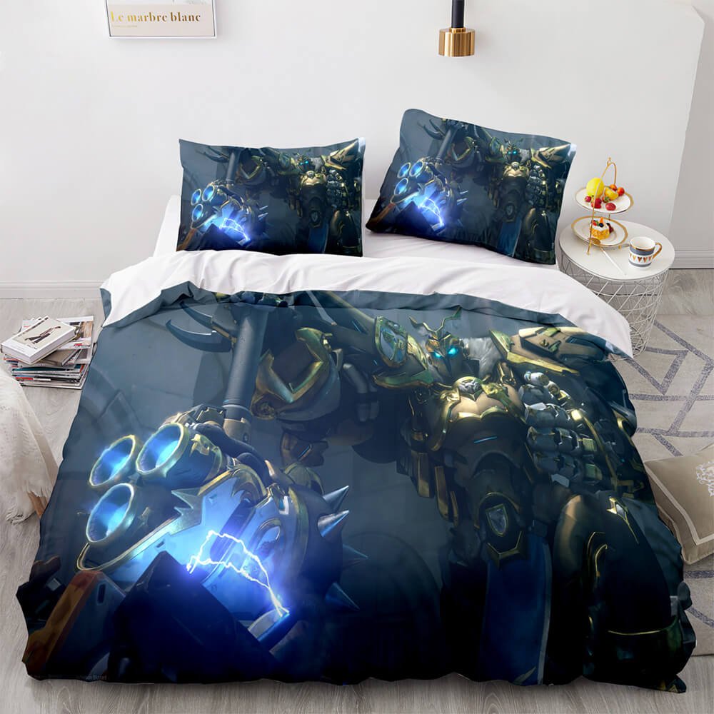 2025 NEW Overwatch Cosplay 3 Piece Bedding Sets Quilt Covers Without Filler