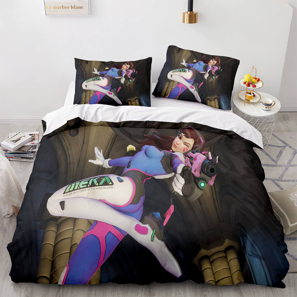 2025 NEW Overwatch Cosplay 3 Piece Bedding Sets Quilt Covers Without Filler
