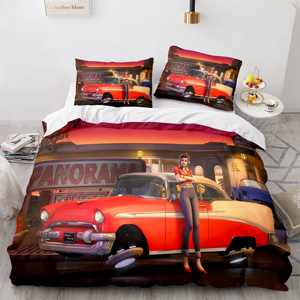 2025 NEW Overwatch Cosplay 3 Piece Bedding Sets Quilt Covers Without Filler