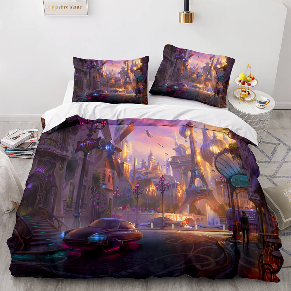 2025 NEW Overwatch Cosplay 3 Piece Bedding Sets Quilt Covers Without Filler