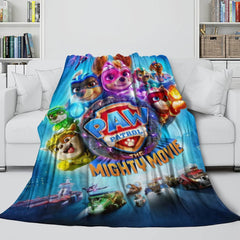 2024 NEW PAW Patrol The Mighty Movie Blanket Flannel Fleece Throw Room Decoration