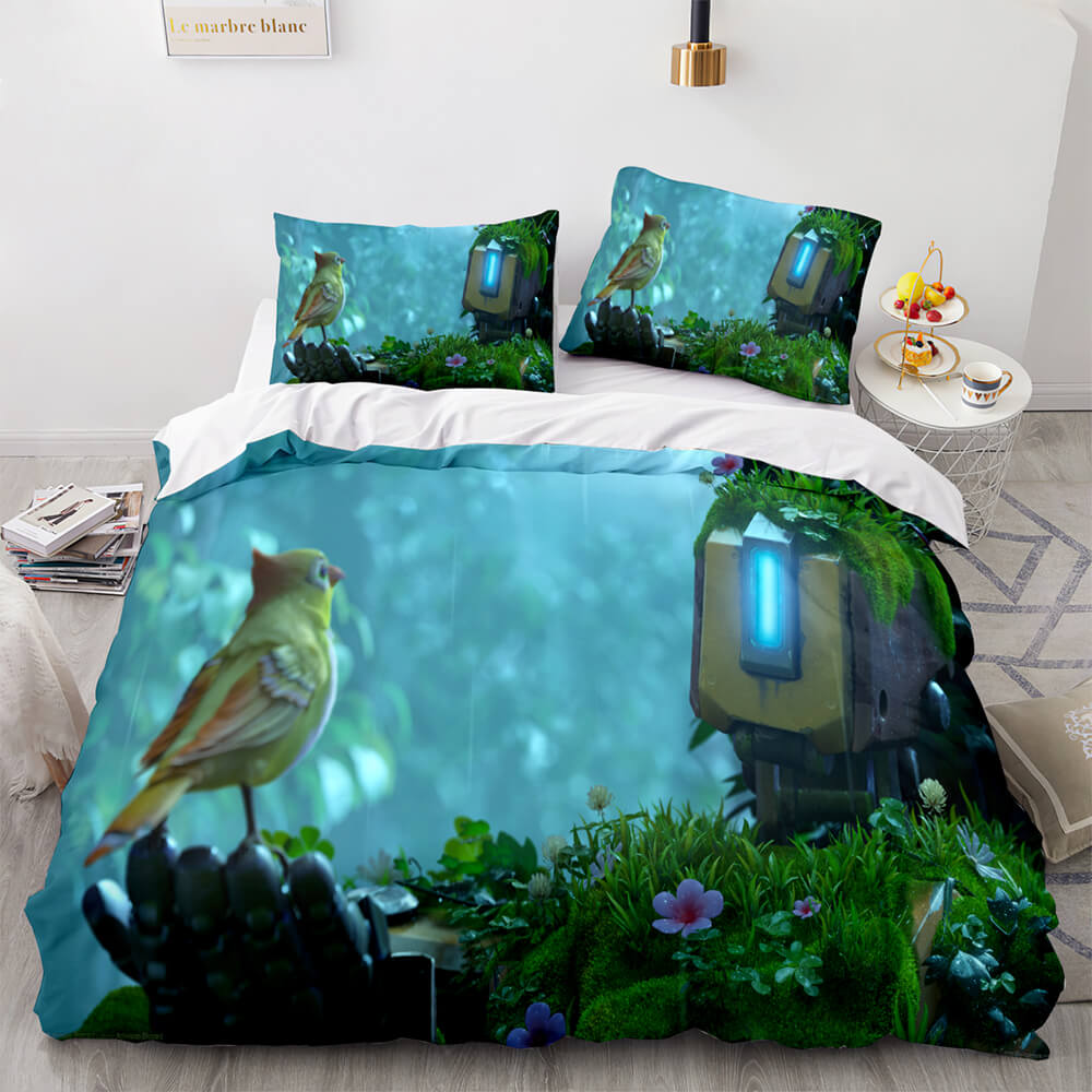 2025 NEW PS4 Overwatch Pattern Bedding Set Quilt Covers Room Decoration