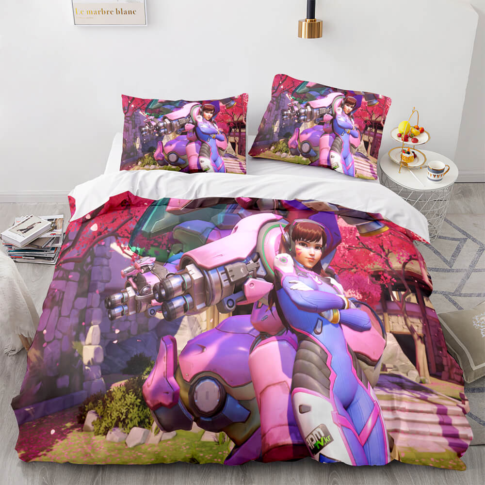 2025 NEW PS4 Overwatch Pattern Bedding Set Quilt Covers Room Decoration