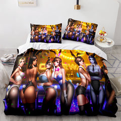 2024 NEW PS4 Overwatch Pattern Bedding Set Quilt Covers Room Decoration