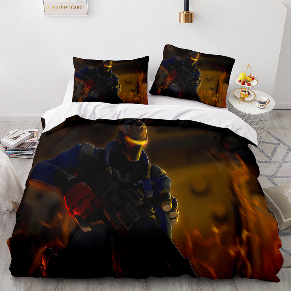 2025 NEW PS4 Overwatch Pattern Bedding Set Quilt Covers Room Decoration
