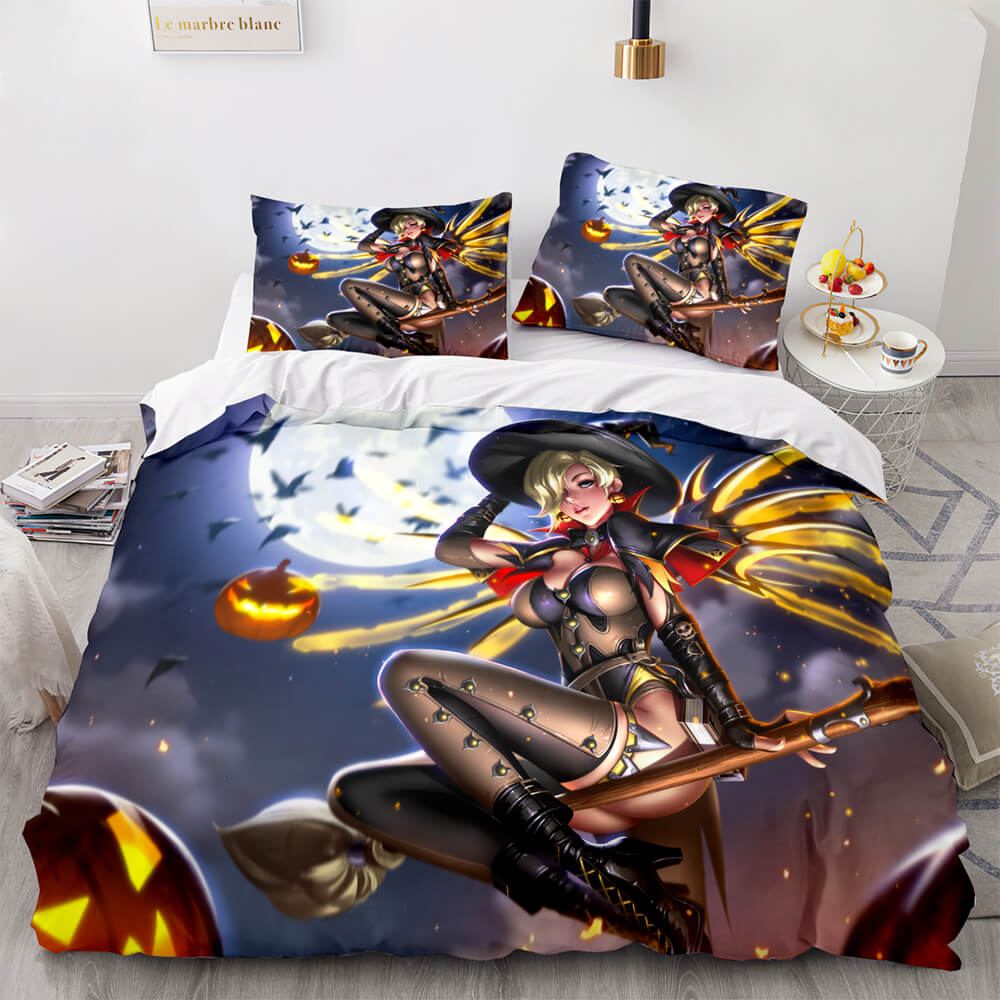 2025 NEW PS4 Overwatch Pattern Bedding Set Quilt Covers Room Decoration