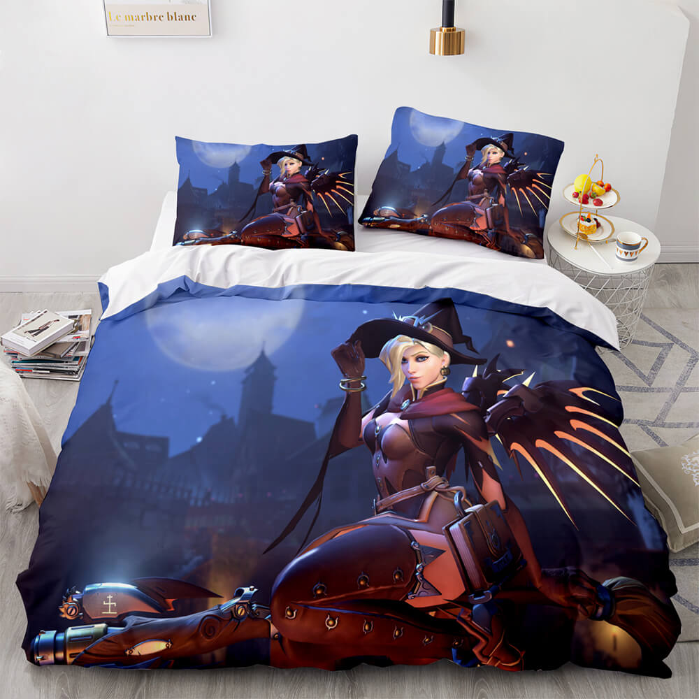 2025 NEW PS4 Overwatch Pattern Bedding Set Quilt Covers Room Decoration