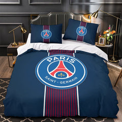2024 NEW Paris Saint-Germain Bedding Set Pattern Quilt Cover
