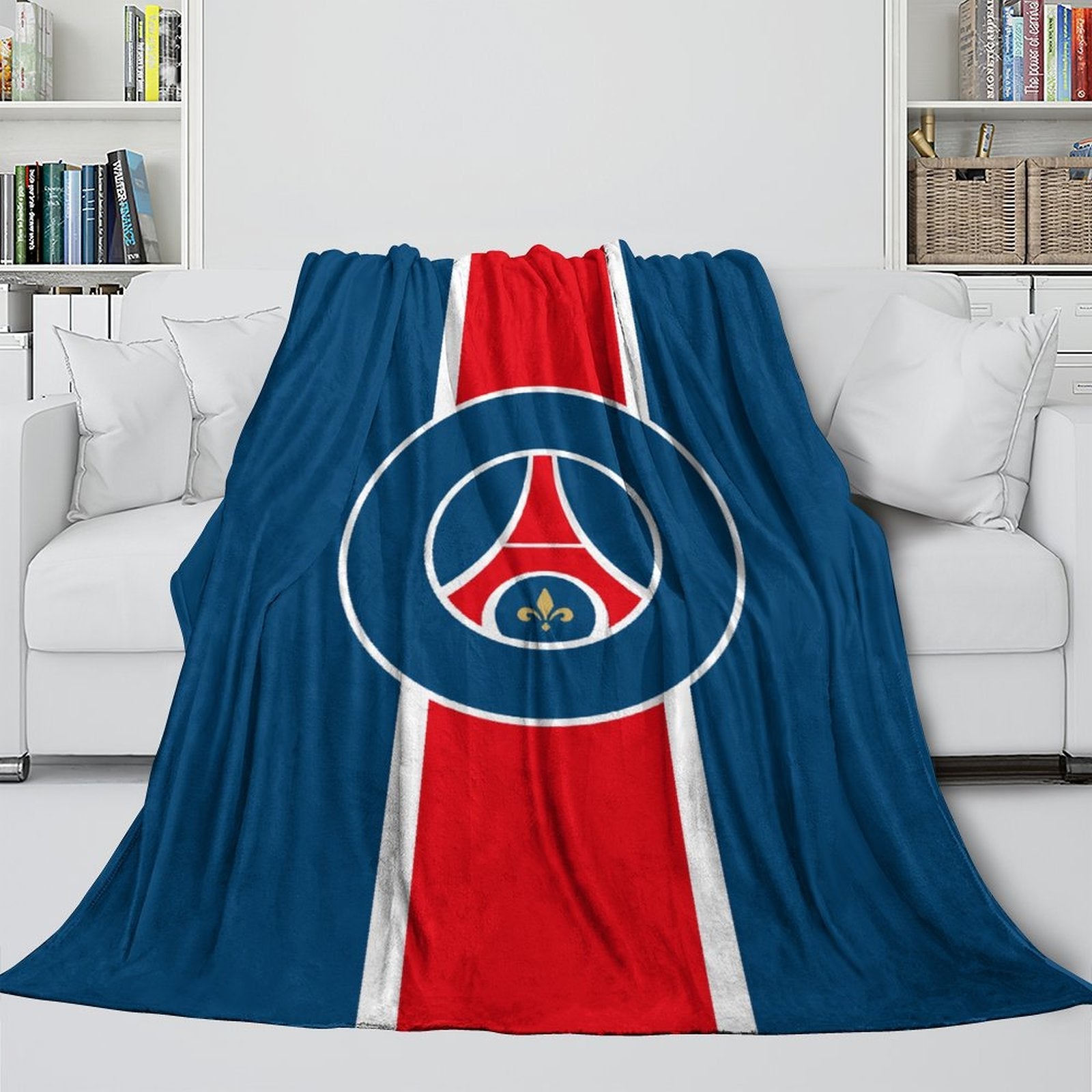 2024 NEW Paris Saint-Germain Blanket Flannel Throw Room Decoration