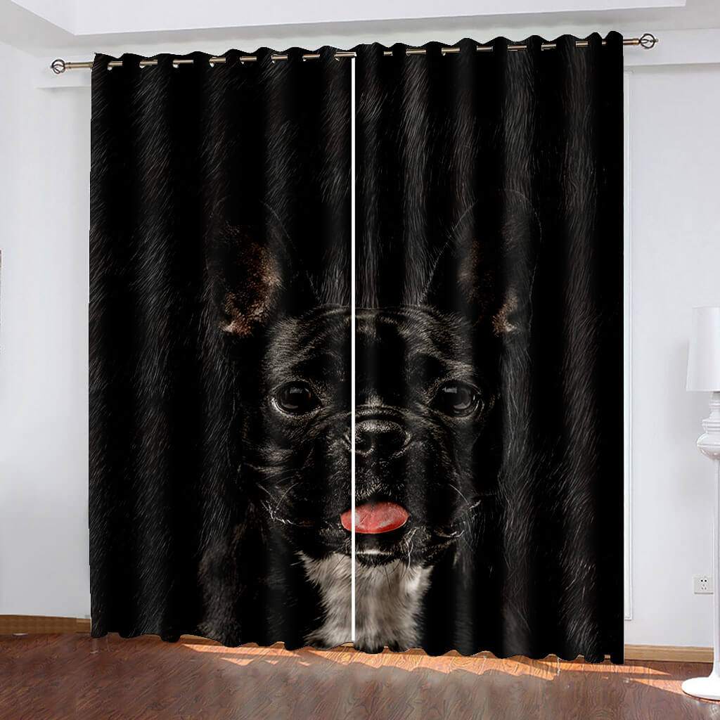2025 NEW Pet Dogs Curtains Blackout Window Treatments Drapes for Room Decoration