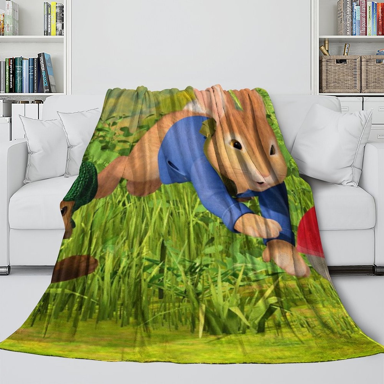 2024 NEW Peter Rabbit Blanket Flannel Throw Room Decoration