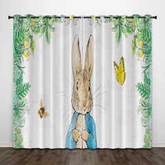 2024 NEW Peter Rabbit Curtains Pattern Blackout Window Drapes