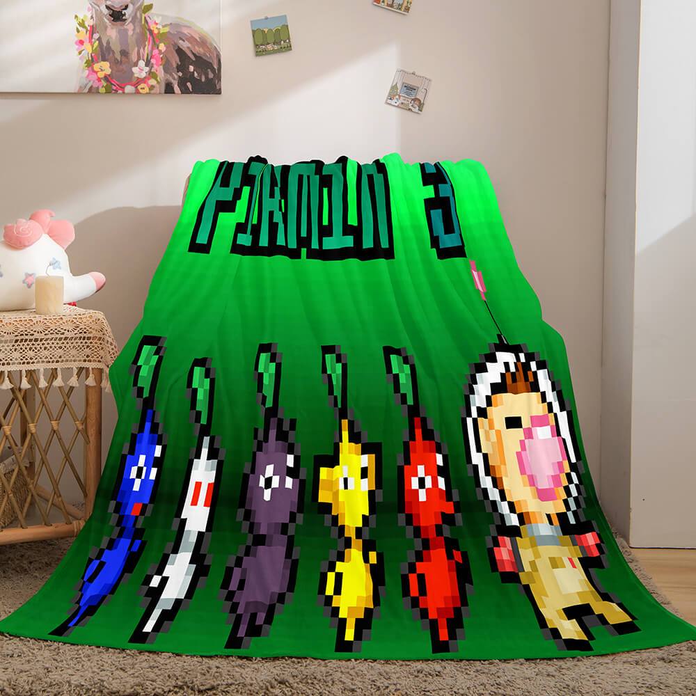 2024 NEW Pikmin Flannel Fleece Blanket