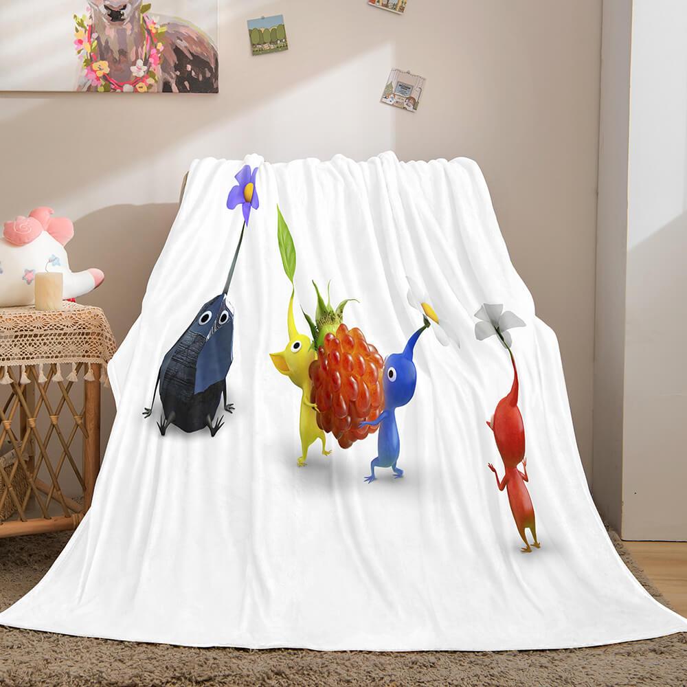 2024 NEW Pikmin Flannel Fleece Blanket