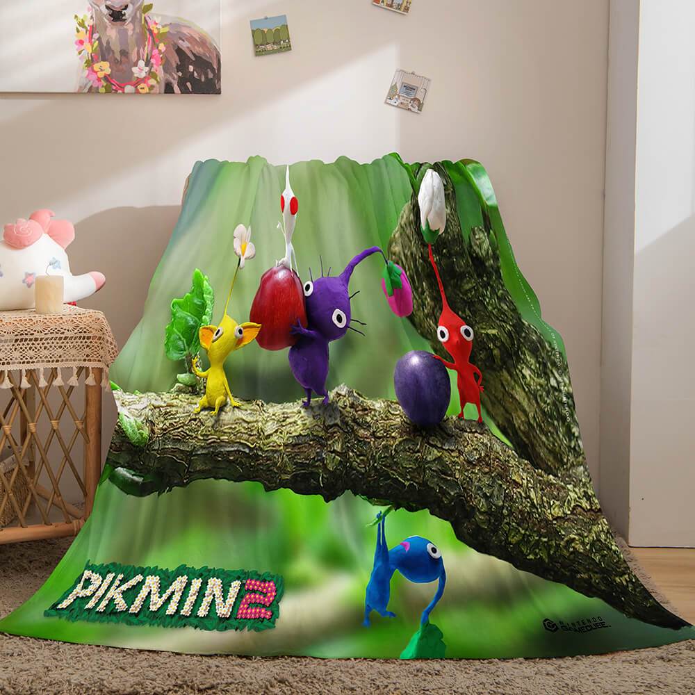 2024 NEW Pikmin Flannel Fleece Blanket