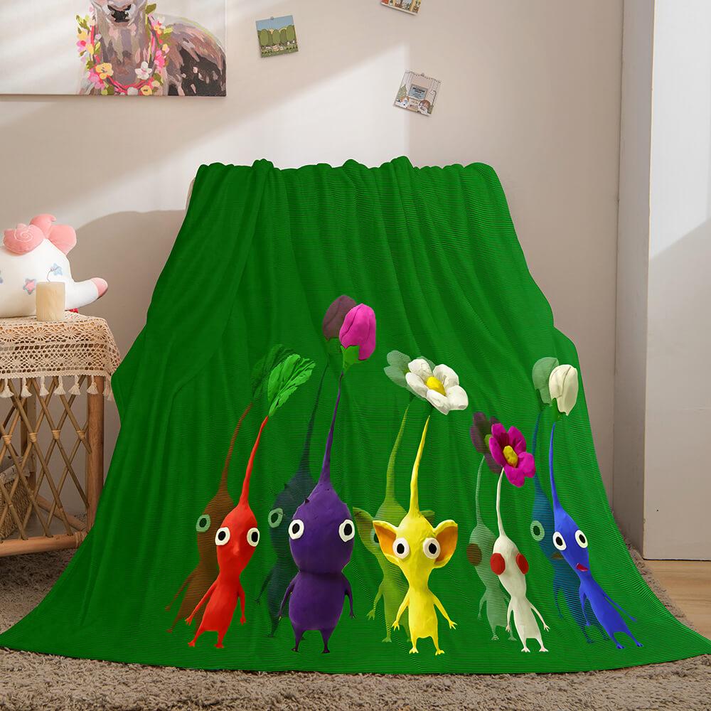 2024 NEW Pikmin Flannel Fleece Blanket