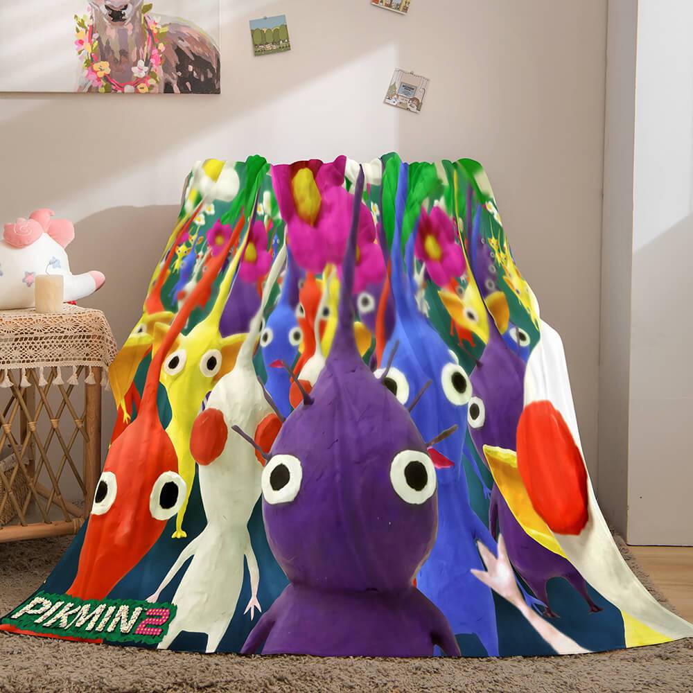 2024 NEW Pikmin Flannel Fleece Blanket