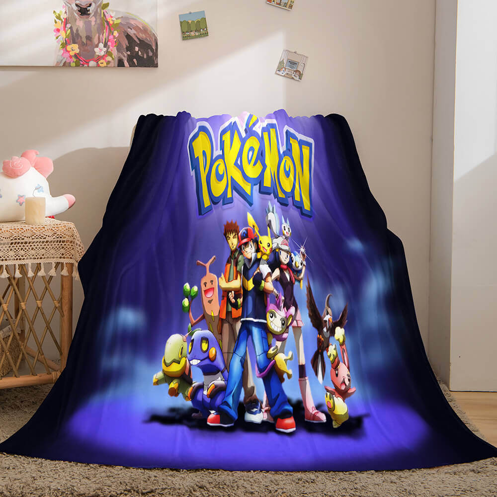 2025 NEW Pokemon Pikachu Flannel Fleece Blanket Throw Wrap Nap Quilt Blanket