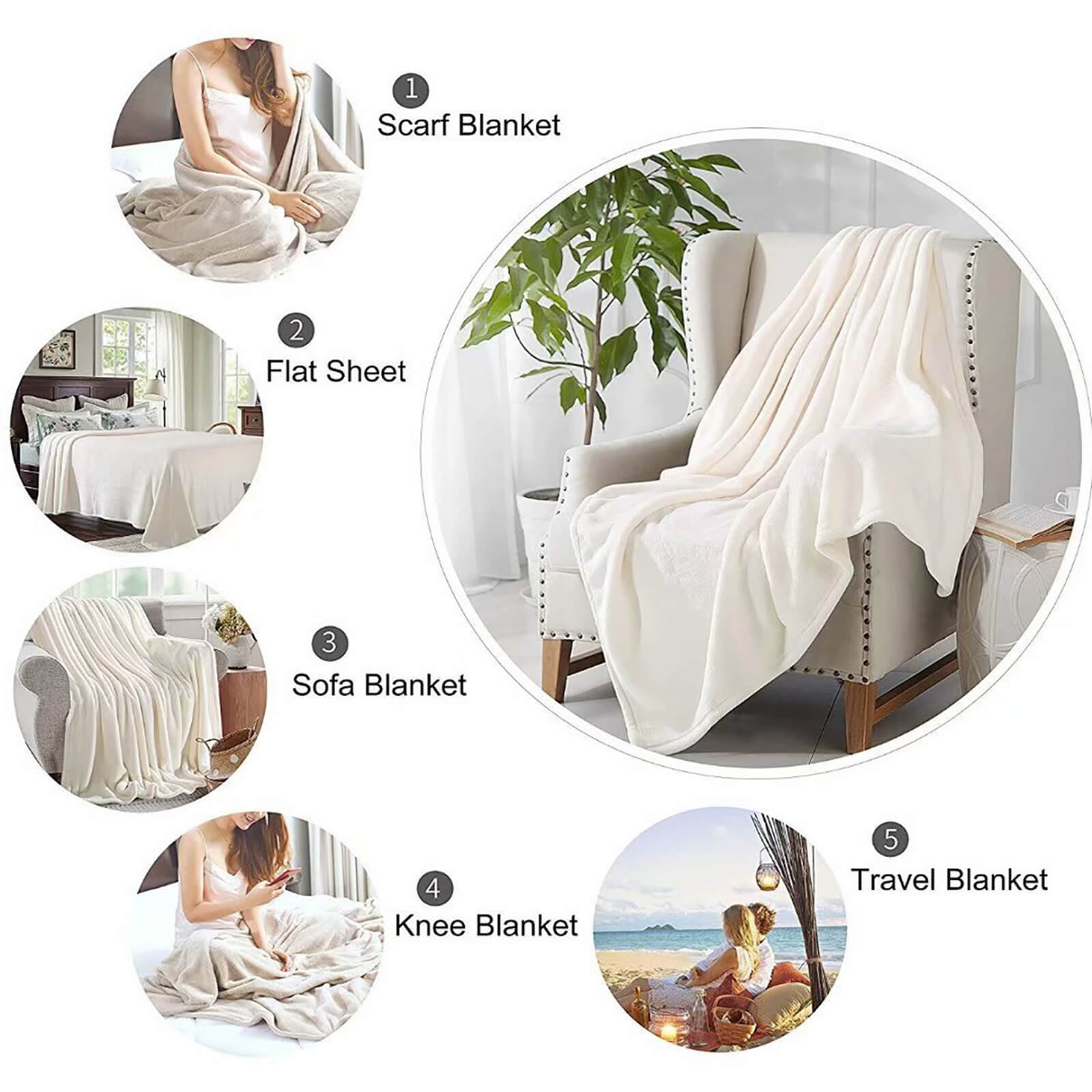 2024 NEW Polite Society Blanket Pattern Flannel Throw Room Decoration