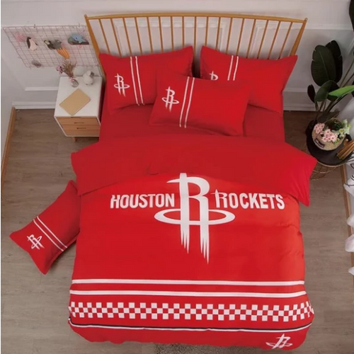 Basketball Houston Basketball Rockets#1 Duvet Cover Bedding Set Pillowcase