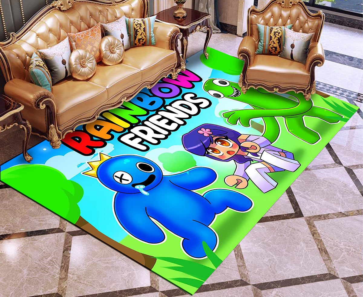 Rainbow Friends Graphic Carpet Living Room Bedroom Sofa Rug Door Mat Kitchen Bathroom Mats for Kids