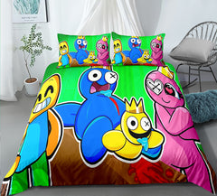 Rainbow Friends Duvet Cover Quilt Cover Pillowcase Bedding Sets
