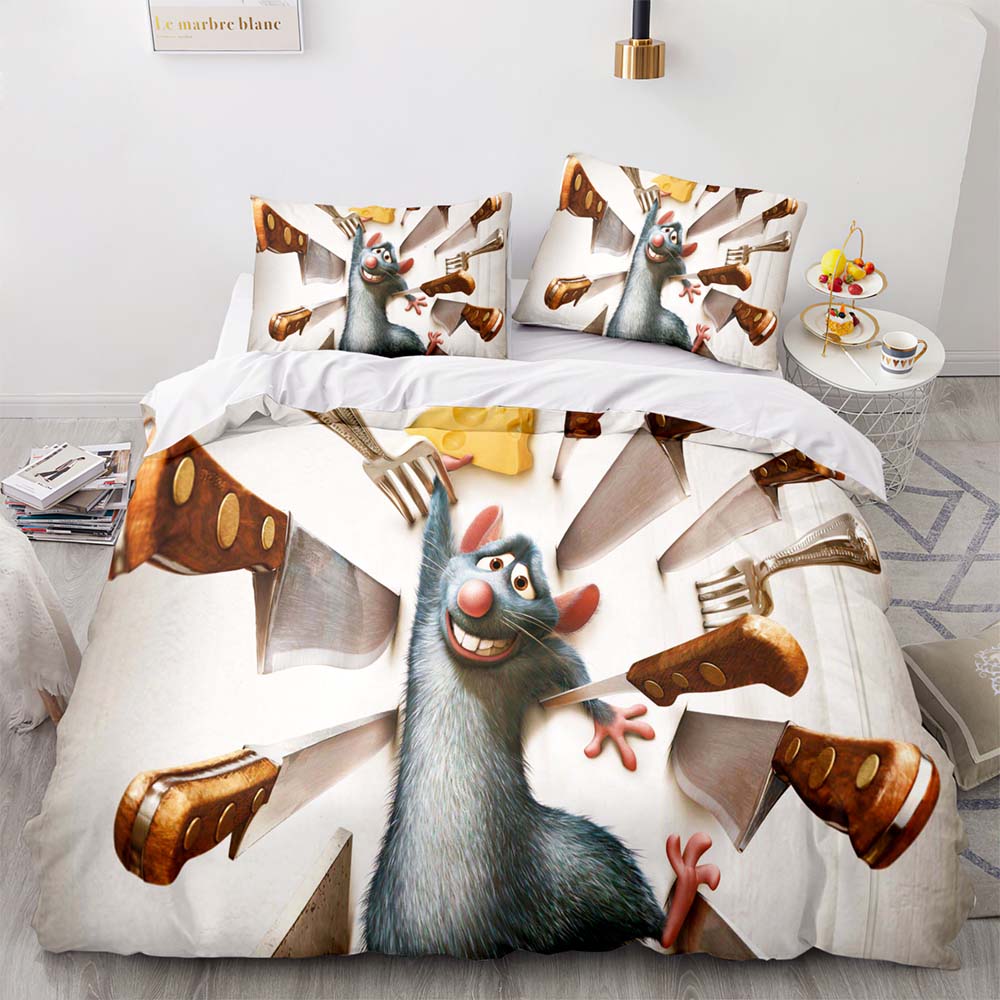 2024 NEW Ratatouille Bedding Set Pattern Quilt Cover Without Filler