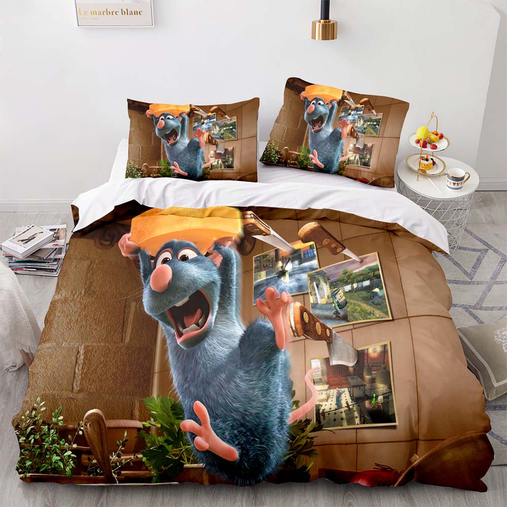 2024 NEW Ratatouille Bedding Set Pattern Quilt Cover Without Filler