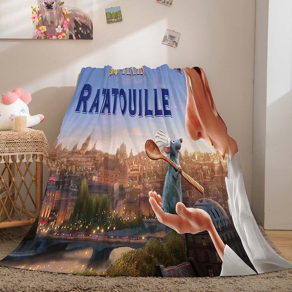 2024 NEW Ratatouille Blanket Flannel Throw Room Decoration
