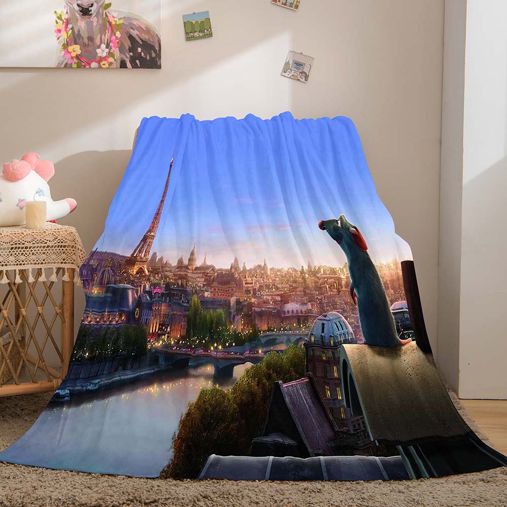 2024 NEW Ratatouille Blanket Flannel Throw Room Decoration