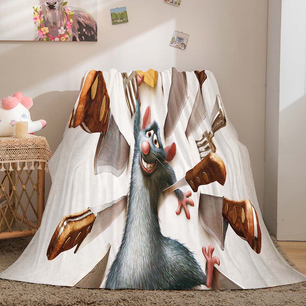 2024 NEW Ratatouille Blanket Flannel Throw Room Decoration