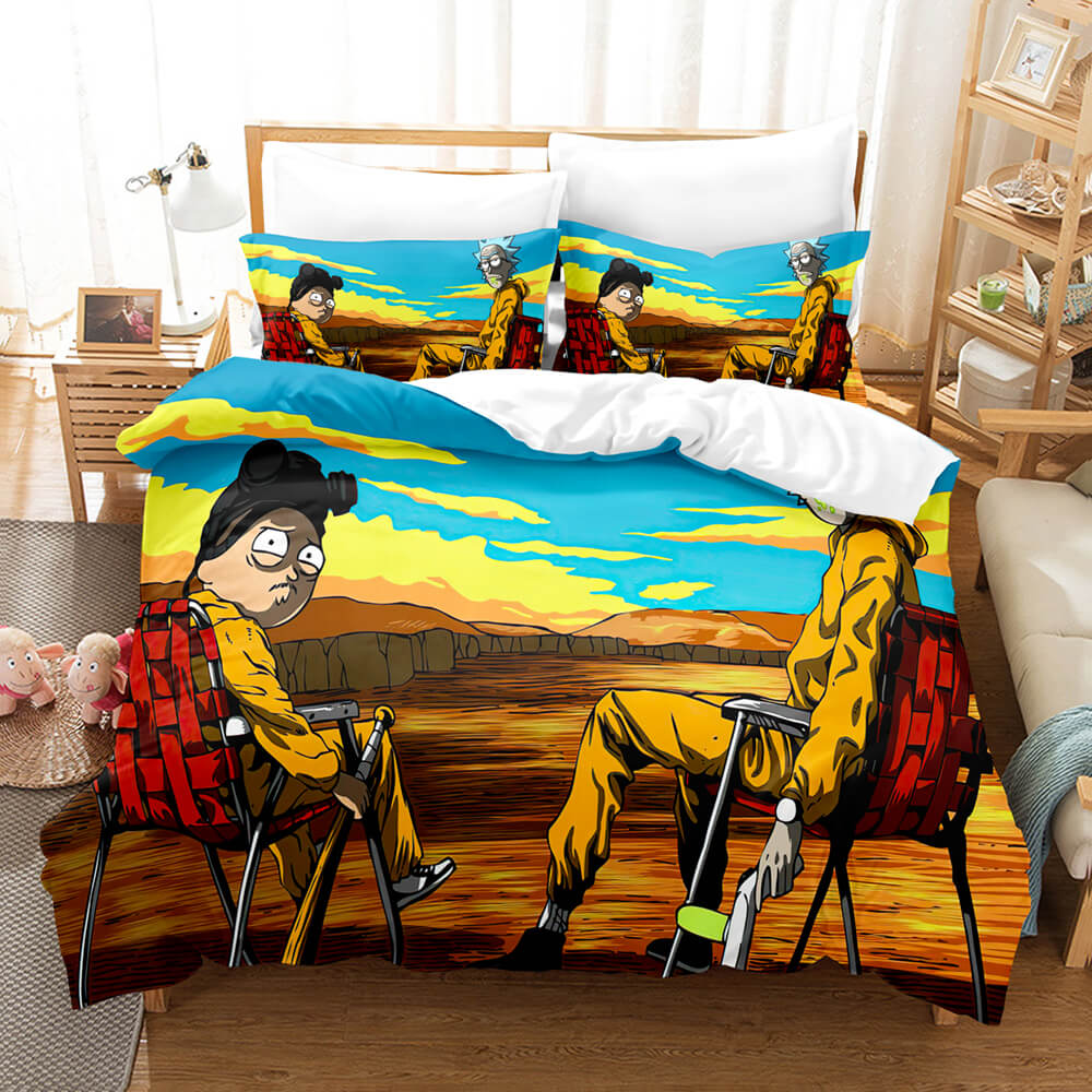 2025 NEW Rick and Morty Pattern Bedding Sets Quilt Covers Room Decoration