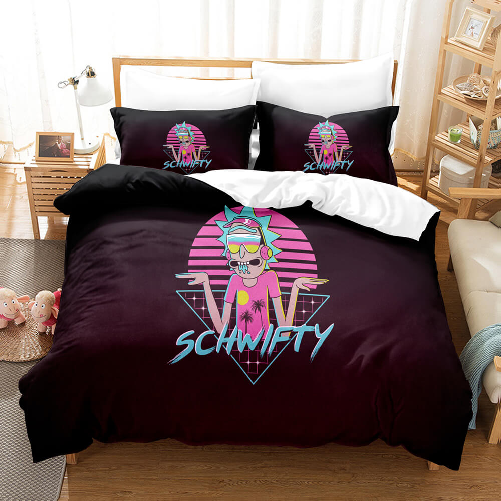 2025 NEW Rick and Morty Pattern Bedding Sets Quilt Covers Room Decoration