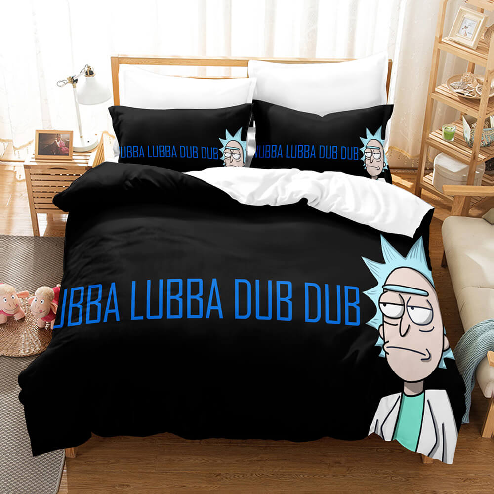 2025 NEW Rick and Morty Pattern Bedding Sets Quilt Covers Room Decoration