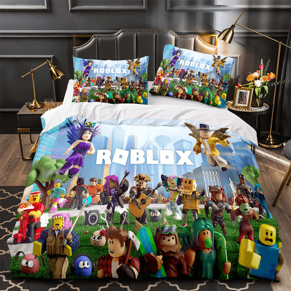 2024 NEW Roblox Bedding Set Quilt Cover Bed Without Filler