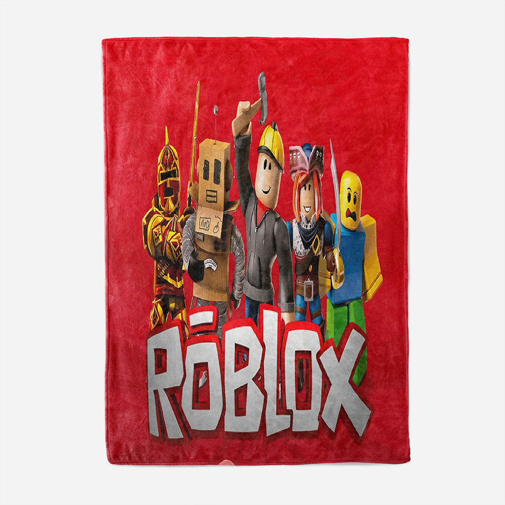 2024 NEW Roblox Pattern Blanket Flannel Throw Room Decoration