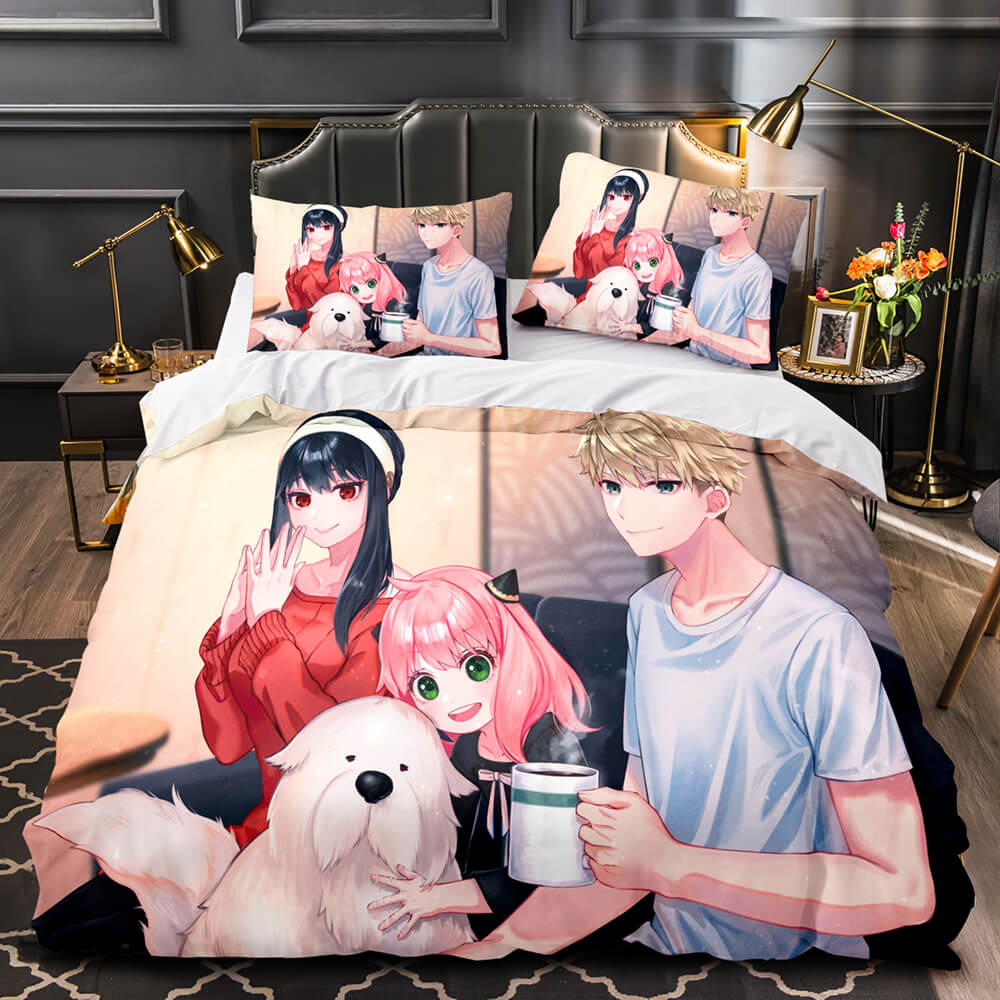 2024 NEW Anime SPY×FAMILY Bedding Set Kids Quilt Cover Without Filler